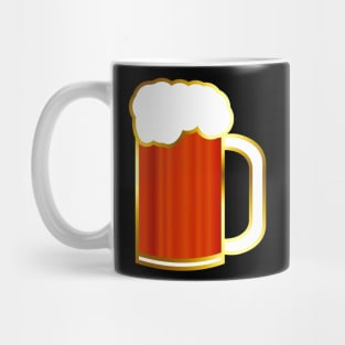 Beer Mug | Amber Brown & Golden Gradient Stroke Mug